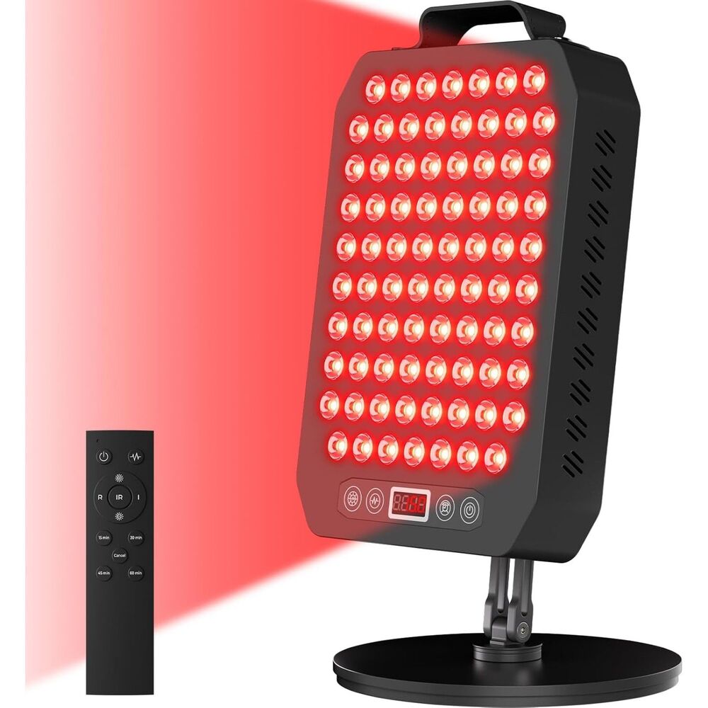 Red LED Panel 78 Dual-Chip 660nm/850nm Stand Remote Desktop